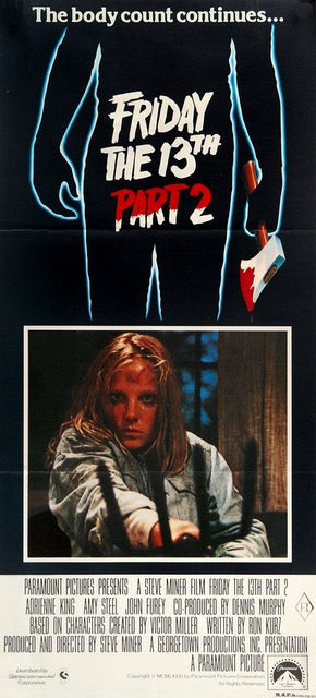 Friday the 13th Part 2 (1981) original movie poster for sale at Original Film Art - Vintage Movie Posters