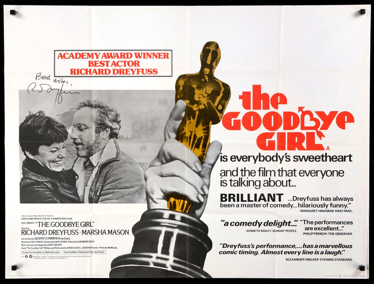 Goodbye Girl (1977) original movie poster for sale at Original Film Art - Vintage Movie Posters