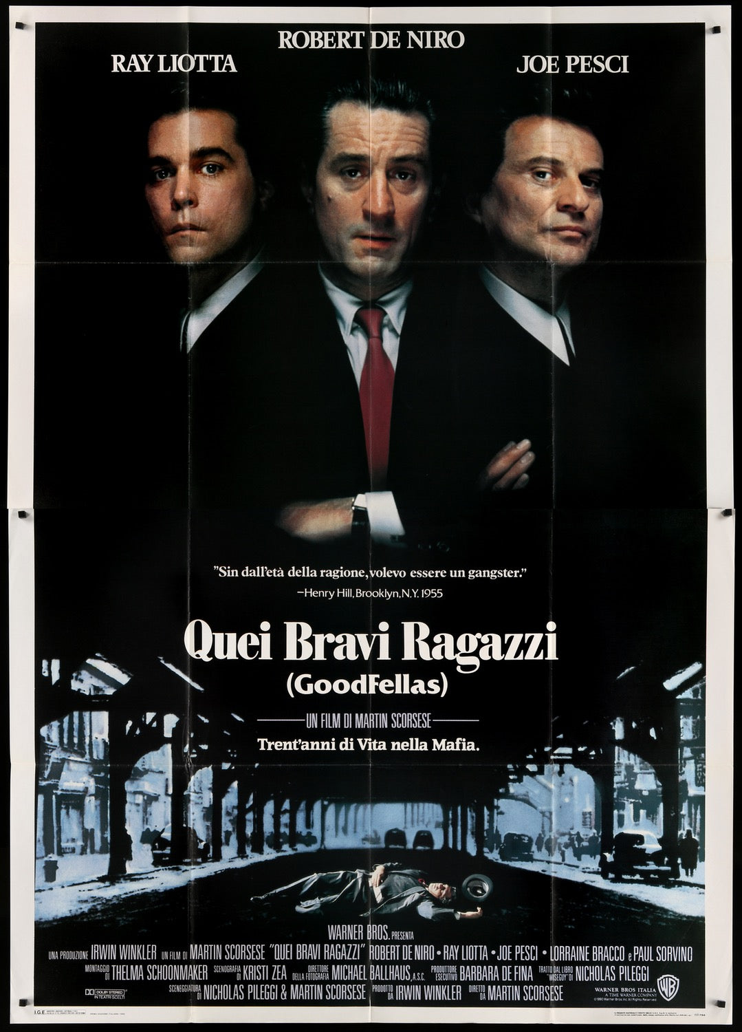 Goodfellas (1990) original movie poster for sale at Original Film Art - Vintage Movie Posters