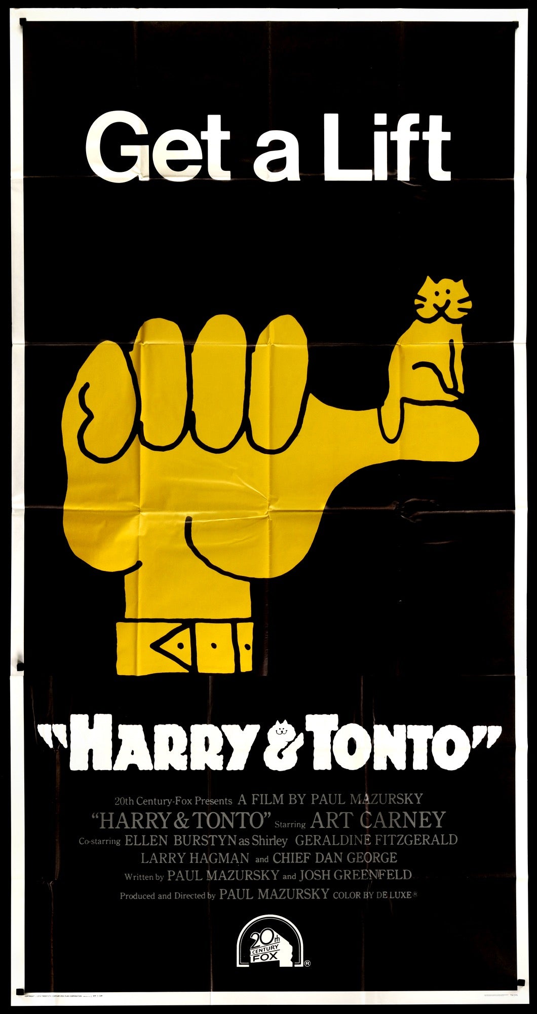 Harry and Tonto (1974) original movie poster for sale at Original Film Art - Vintage Movie Posters