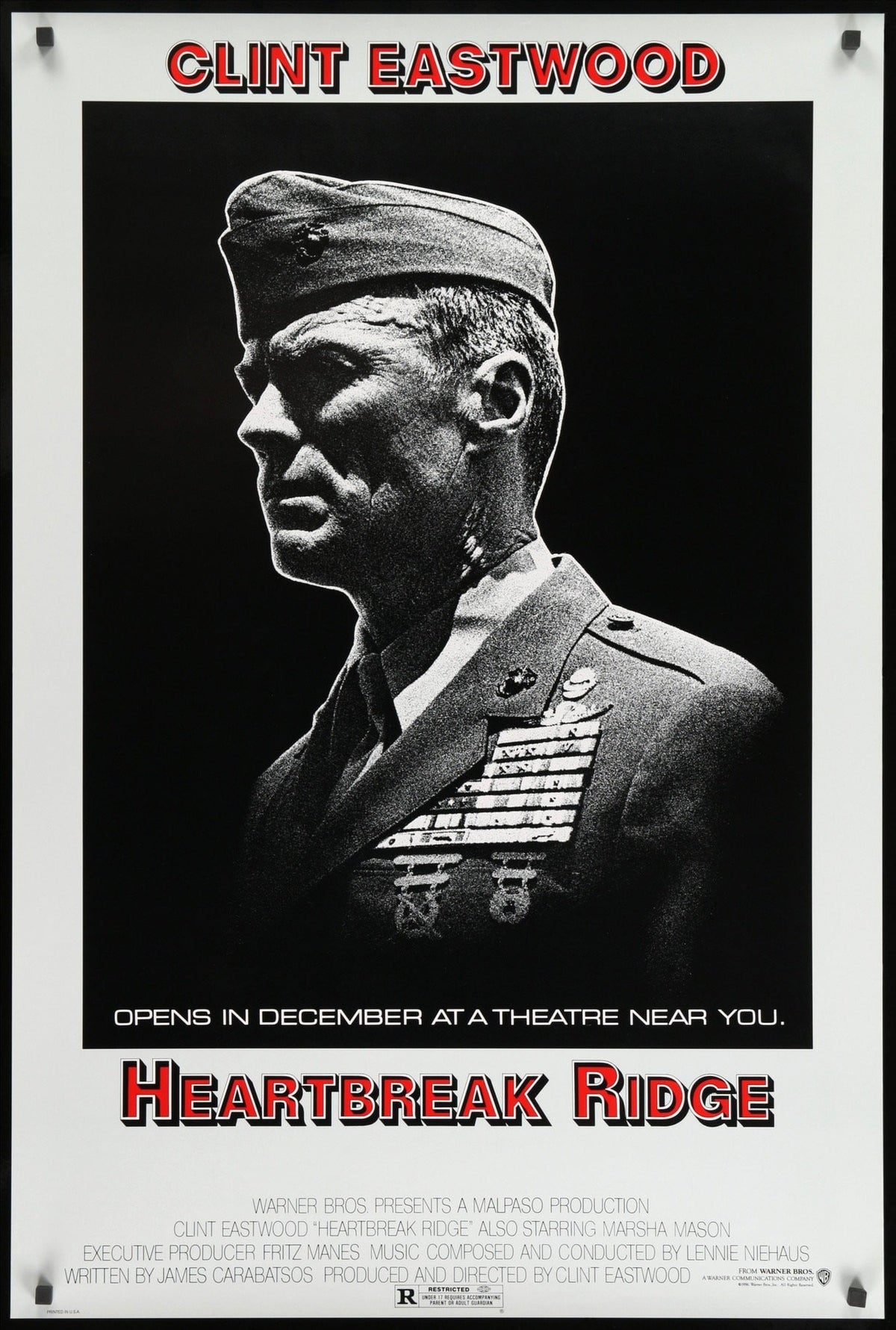 Heartbreak Ridge (1986) original movie poster for sale at Original Film Art - Vintage Movie Posters