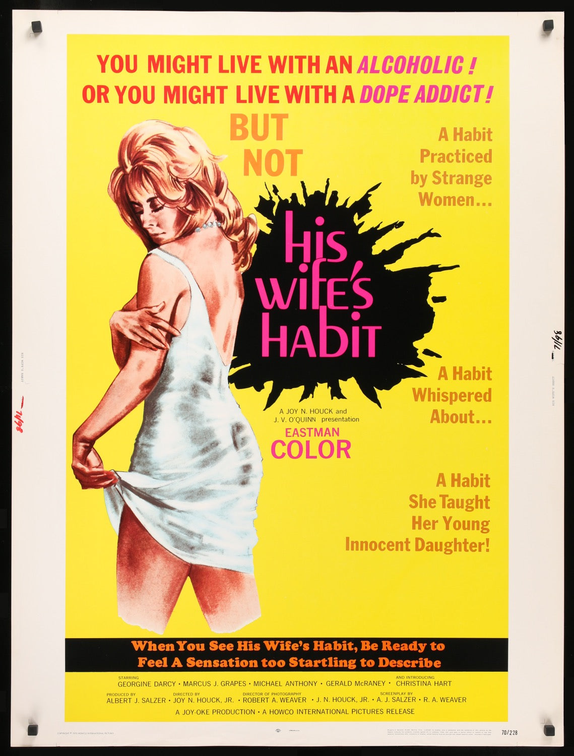 His Wife's Habit (1970) original movie poster for sale at Original Film Art - Vintage Movie Posters