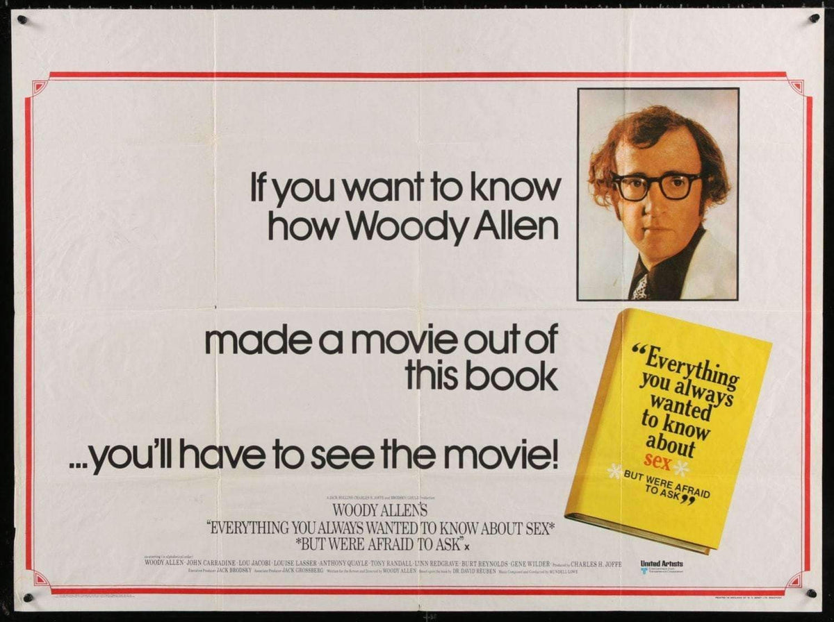 Everything You Always Wanted To Know About Sex... (1972) original movie poster for sale at Original Film Art - Vintage Movie Posters