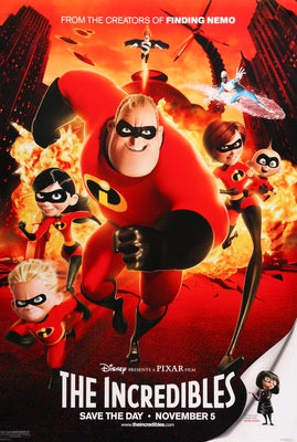 Incredibles (2004) original movie poster for sale at Original Film Art - Vintage Movie Posters