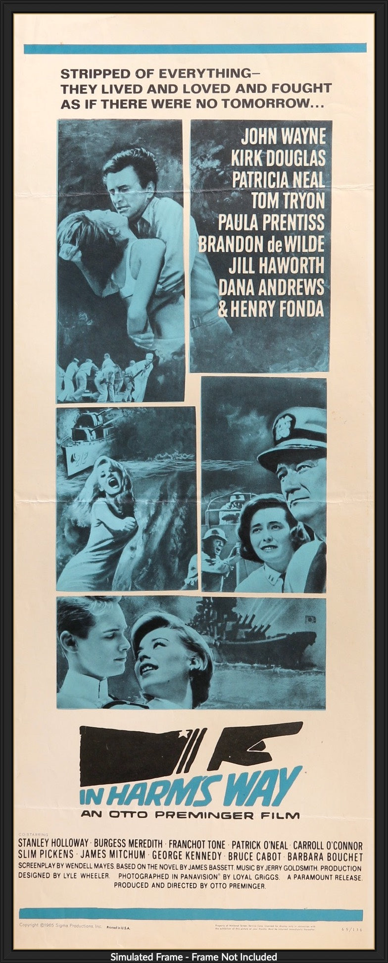 In Harm's Way (1965) original movie poster for sale at Original Film Art - Vintage Movie Posters
