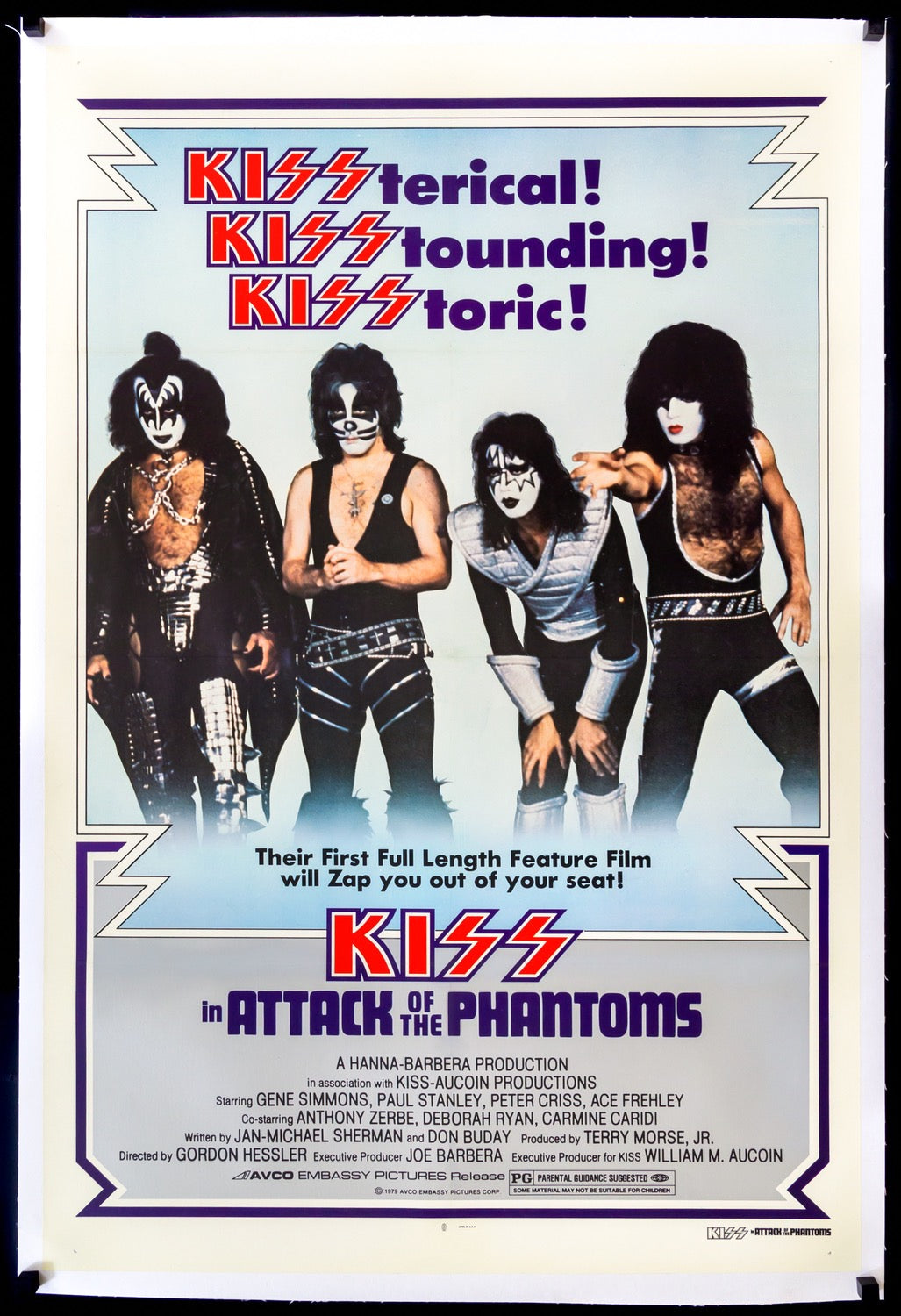 Kiss in Attack of the Phantoms (1978) original movie poster for sale at Original Film Art - Vintage Movie Posters