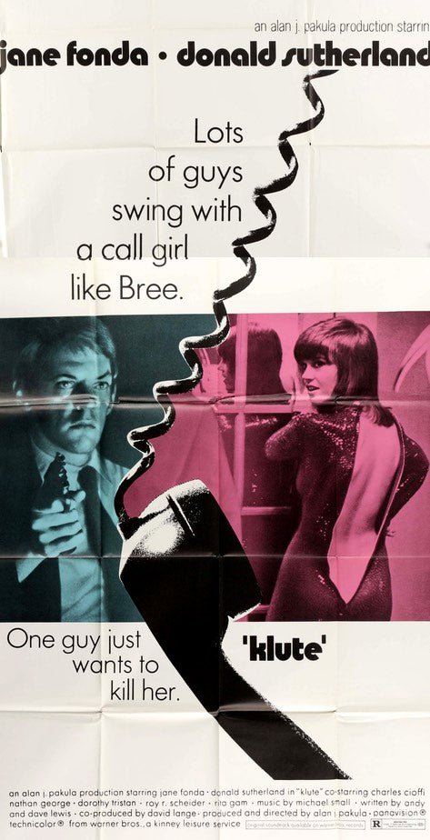 Klute (1971) original movie poster for sale at Original Film Art - Vintage Movie Posters