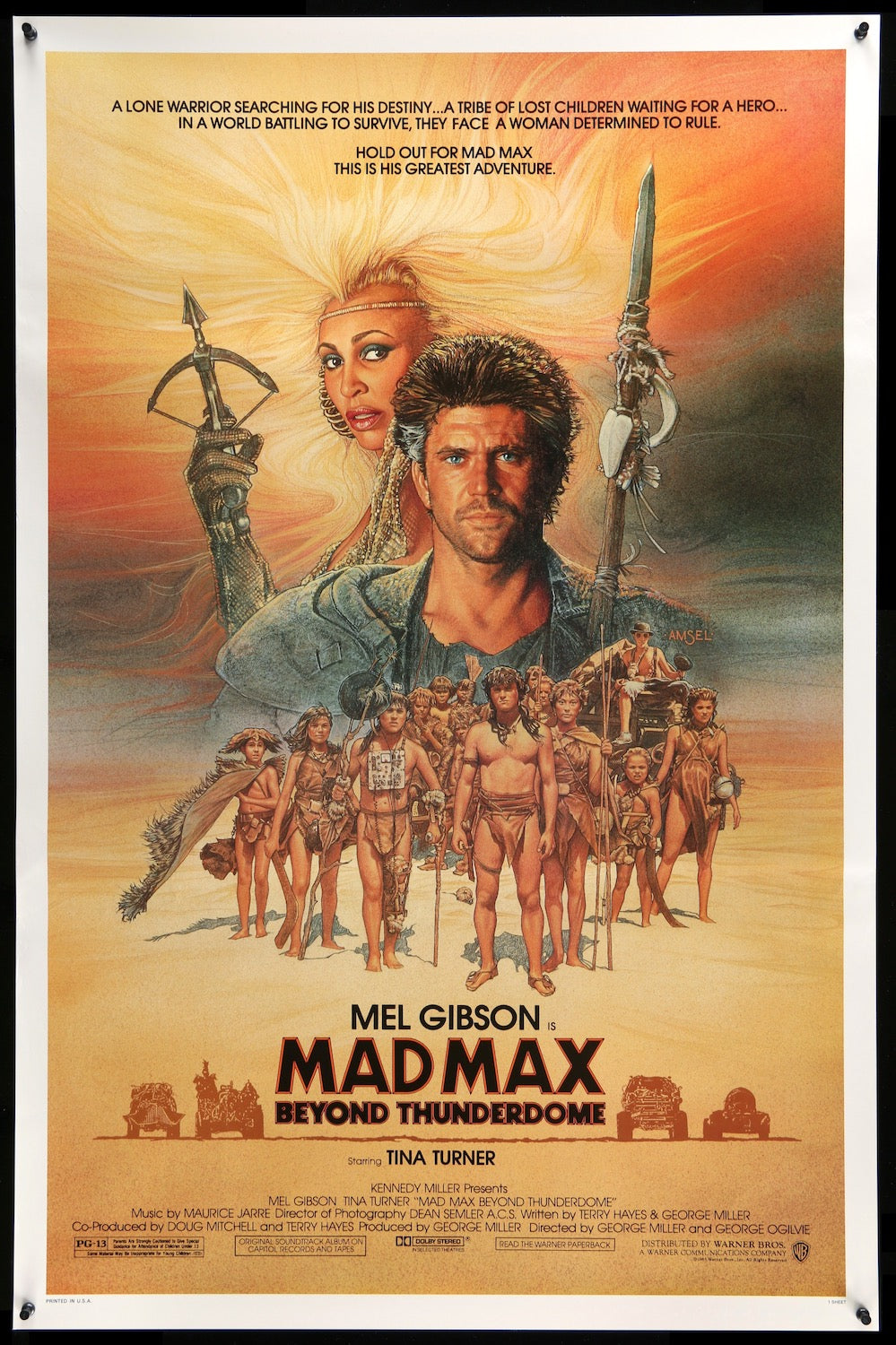 Mad Max Beyond Thunderdome (1985) original movie poster for sale at Original Film Art - Vintage Movie Posters