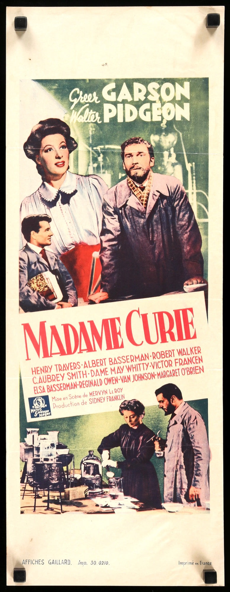 Madame Curie (1943) original movie poster for sale at Original Film Art - Vintage Movie Posters