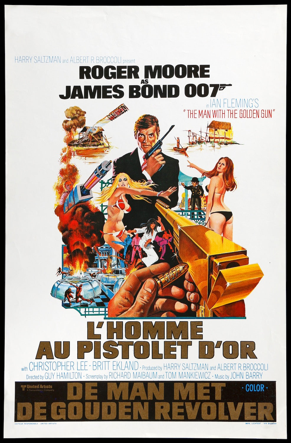 Man with the Golden Gun (1974) original movie poster for sale at Original Film Art - Vintage Movie Posters