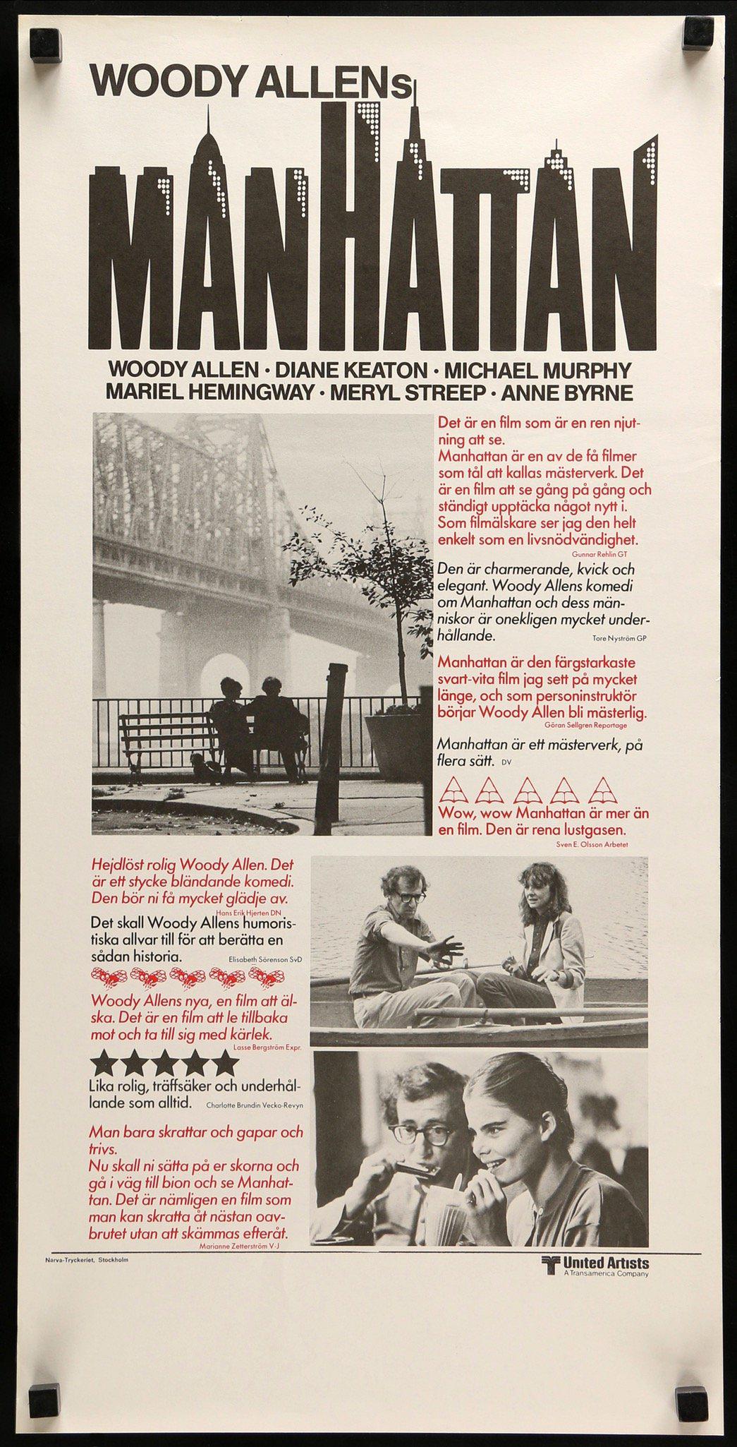 Manhattan (1979) original movie poster for sale at Original Film Art - Vintage Movie Posters