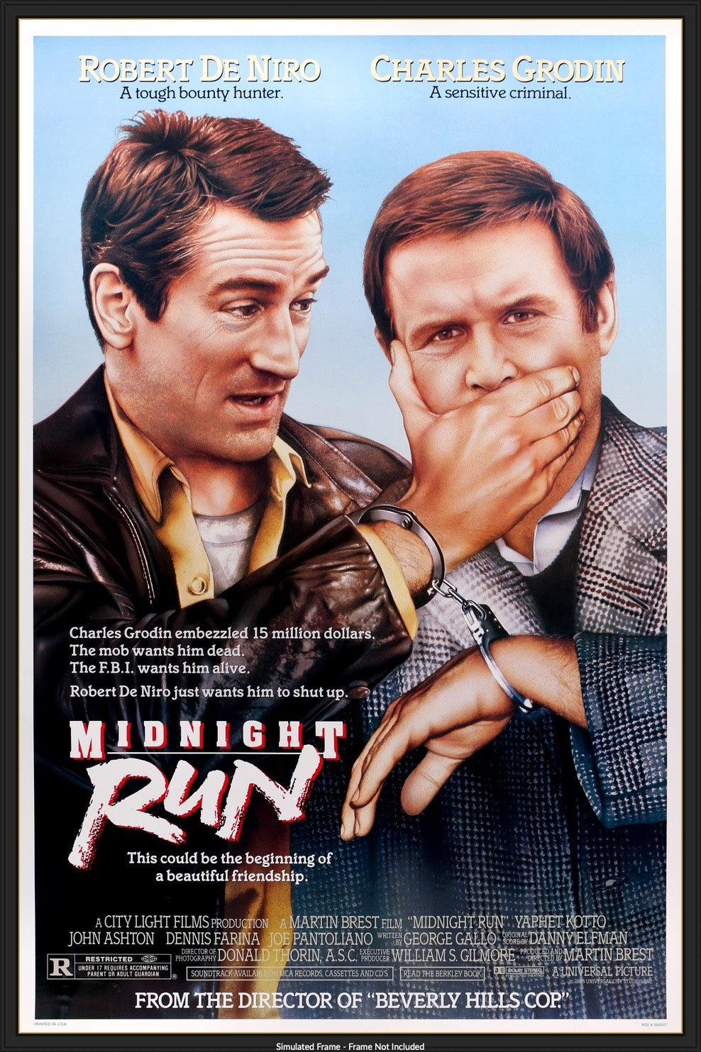 Midnight Run (1988) original movie poster for sale at Original Film Art - Vintage Movie Posters