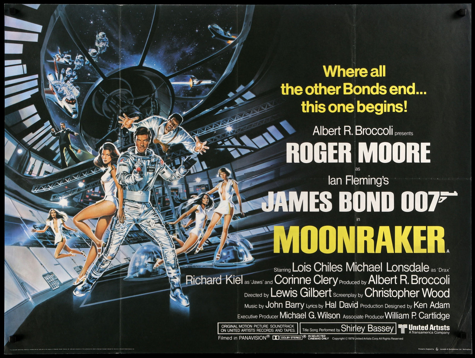 Moonraker (1979) original movie poster for sale at Original Film Art - Vintage Movie Posters