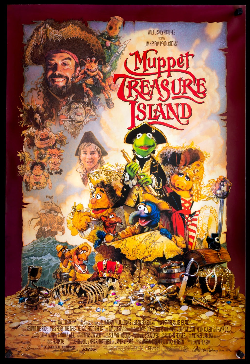 Muppet Treasure Island (1996) original movie poster for sale at Original Film Art