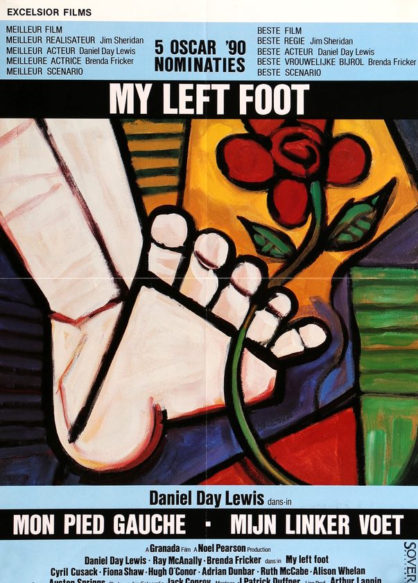 My Left Foot (1989) original movie poster for sale at Original Film Art - Vintage Movie Posters
