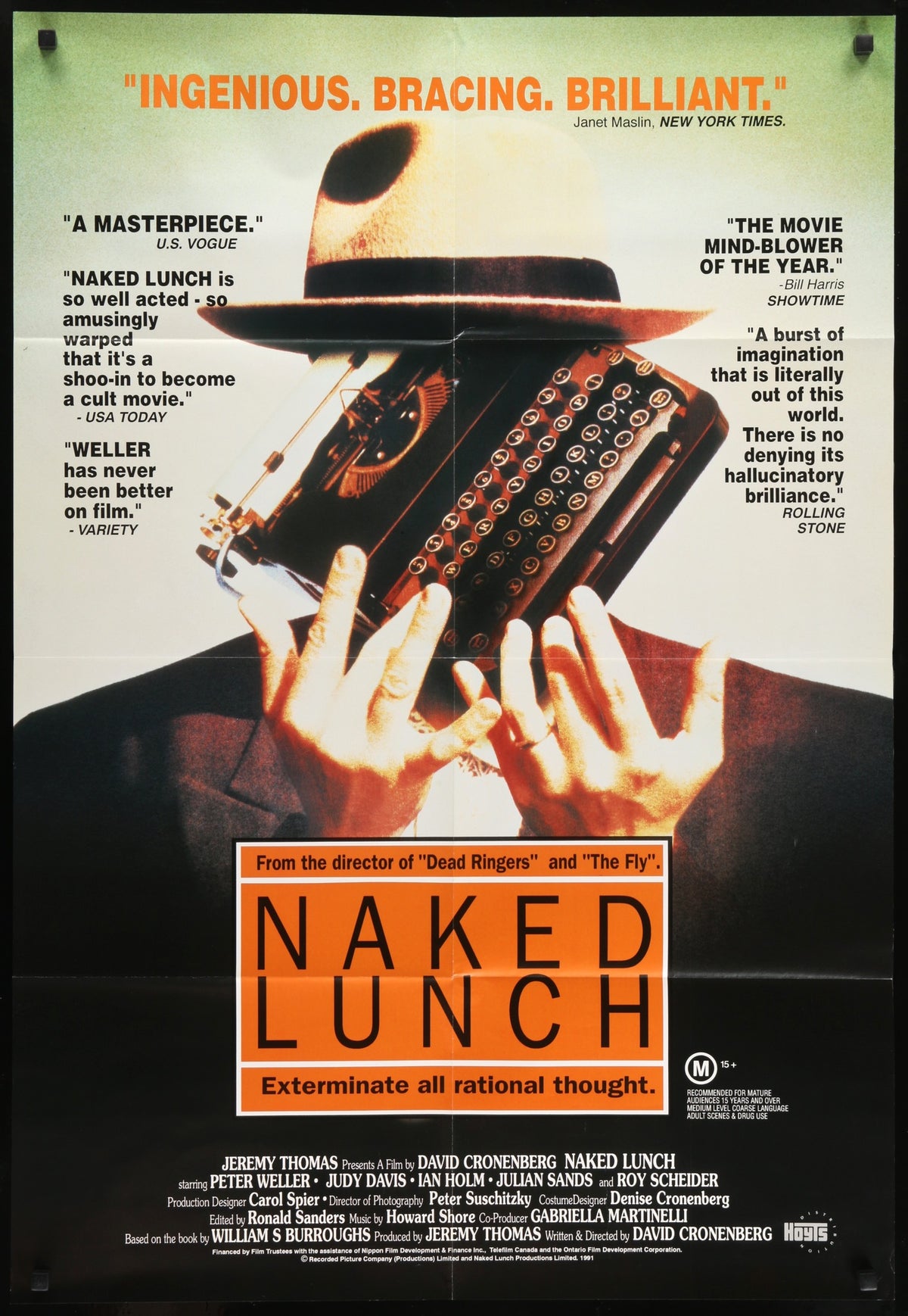 Naked Lunch (1991) original movie poster for sale at Original Film Art