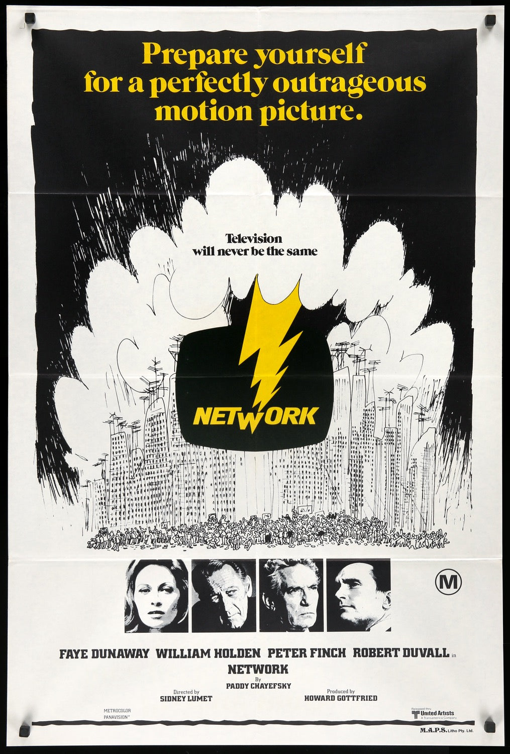 Network (1976) original movie poster for sale at Original Film Art - Vintage Movie Posters