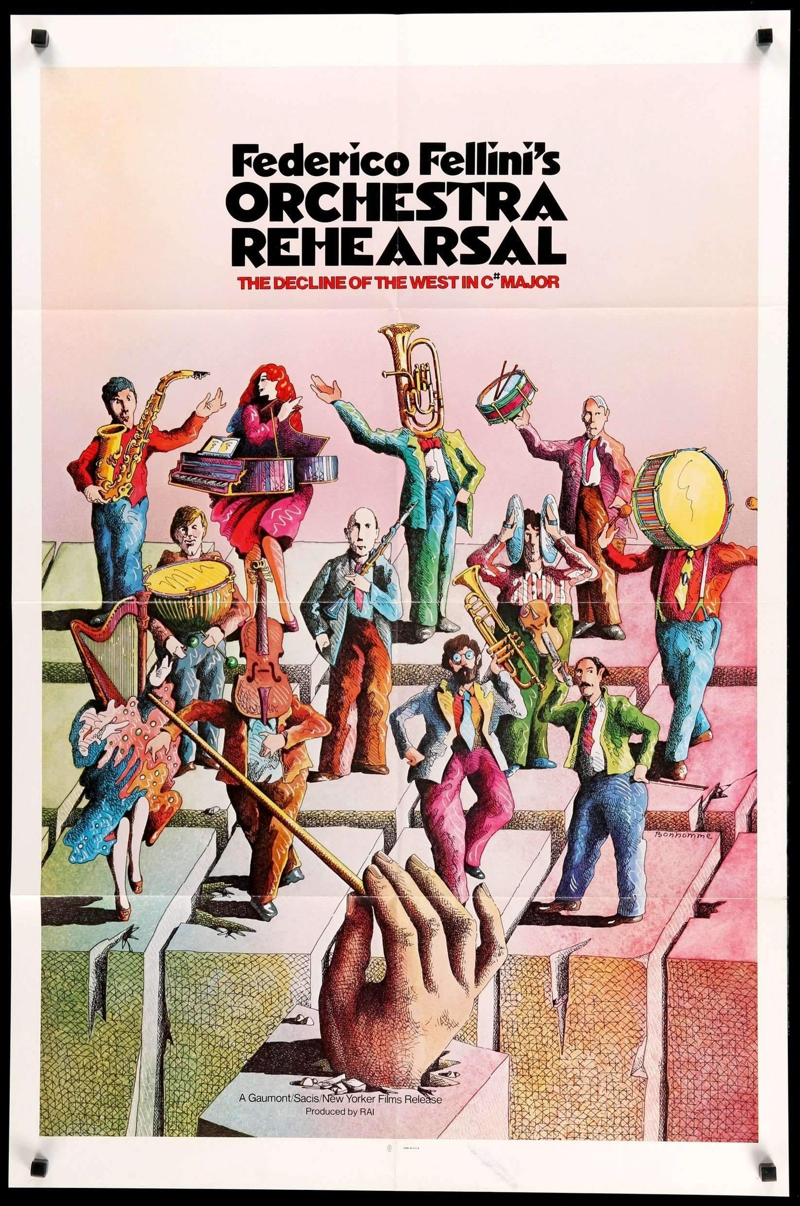 Orchestra Rehearsal (1979) original movie poster for sale at Original Film Art - Vintage Movie Posters
