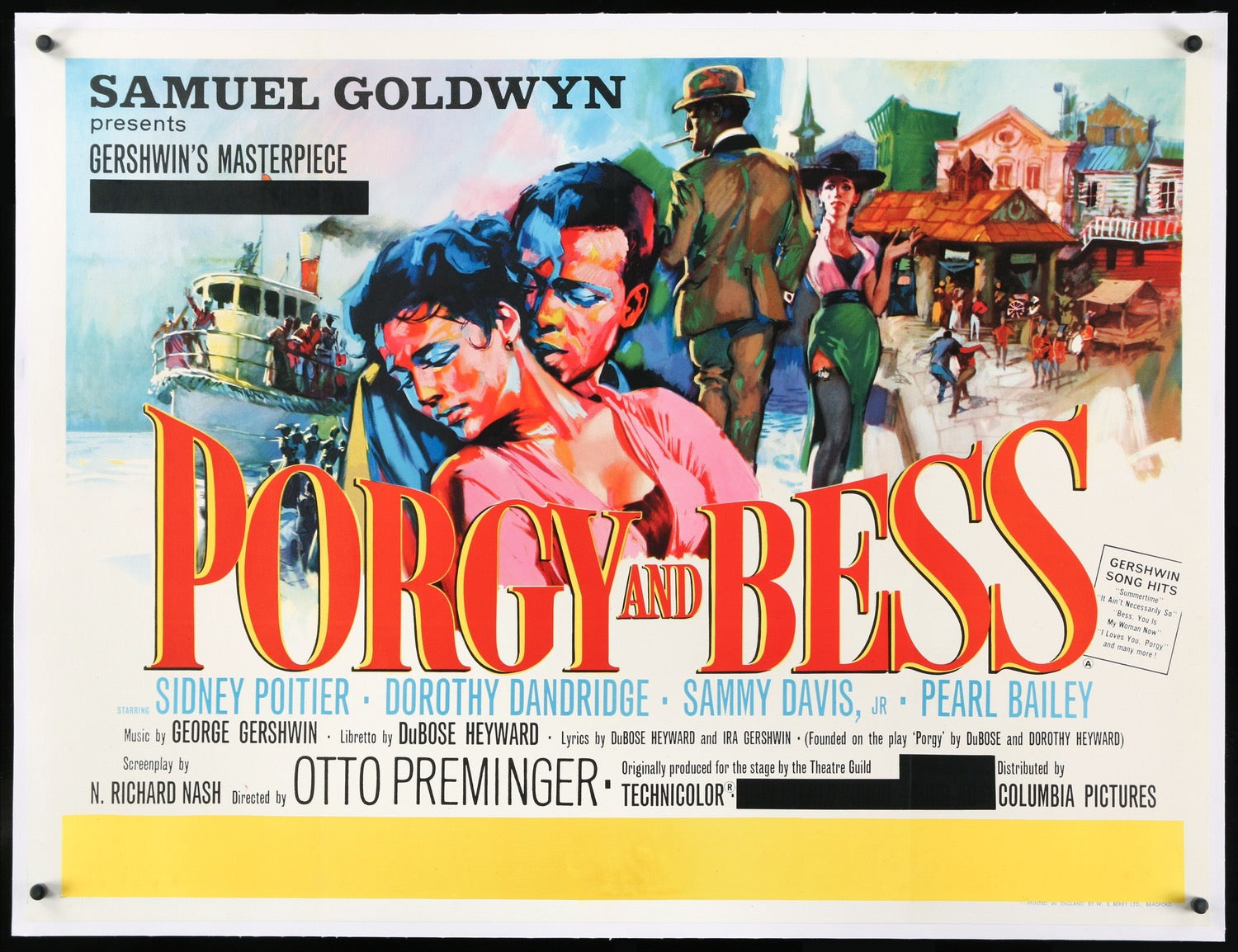 Porgy and Bess (1959) original movie poster for sale at Original Film Art - Vintage Movie Posters