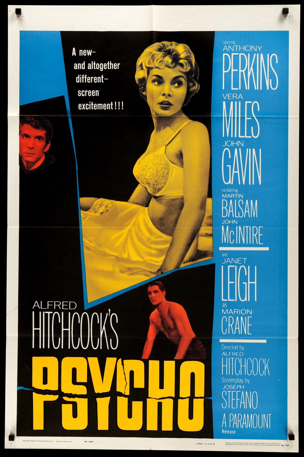Psycho (1960) original movie poster for sale at Original Film Art - Vintage Movie Posters
