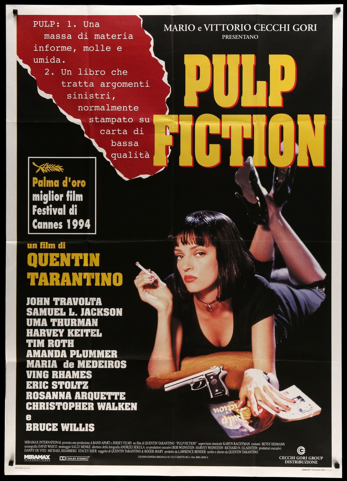 Pulp Fiction (1994) original movie poster for sale at Original Film Art - Vintage Movie Posters
