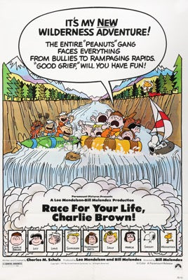 Race for Your Life, Charlie Brown (1977) original movie poster for sale at Original Film Art - Vintage Movie Posters