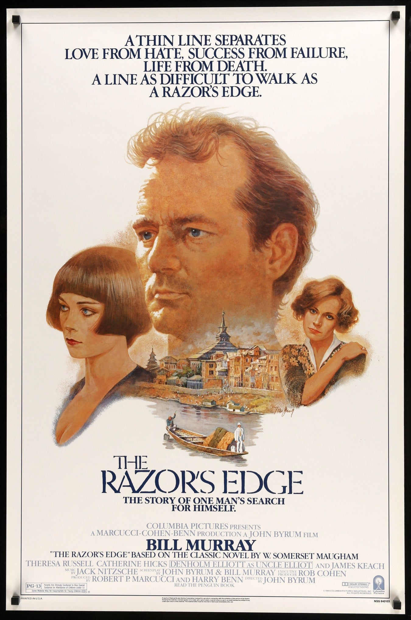 Razor's Edge (1984) original movie poster for sale at Original Film Art - Vintage Movie Posters