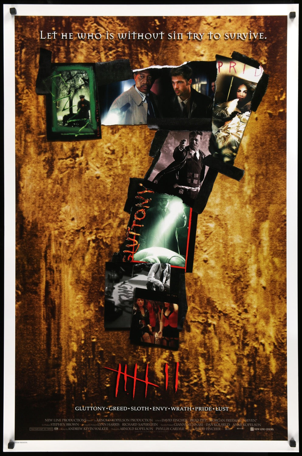 Seven (1995) original movie poster for sale at Original Film Art - Vintage Movie Posters
