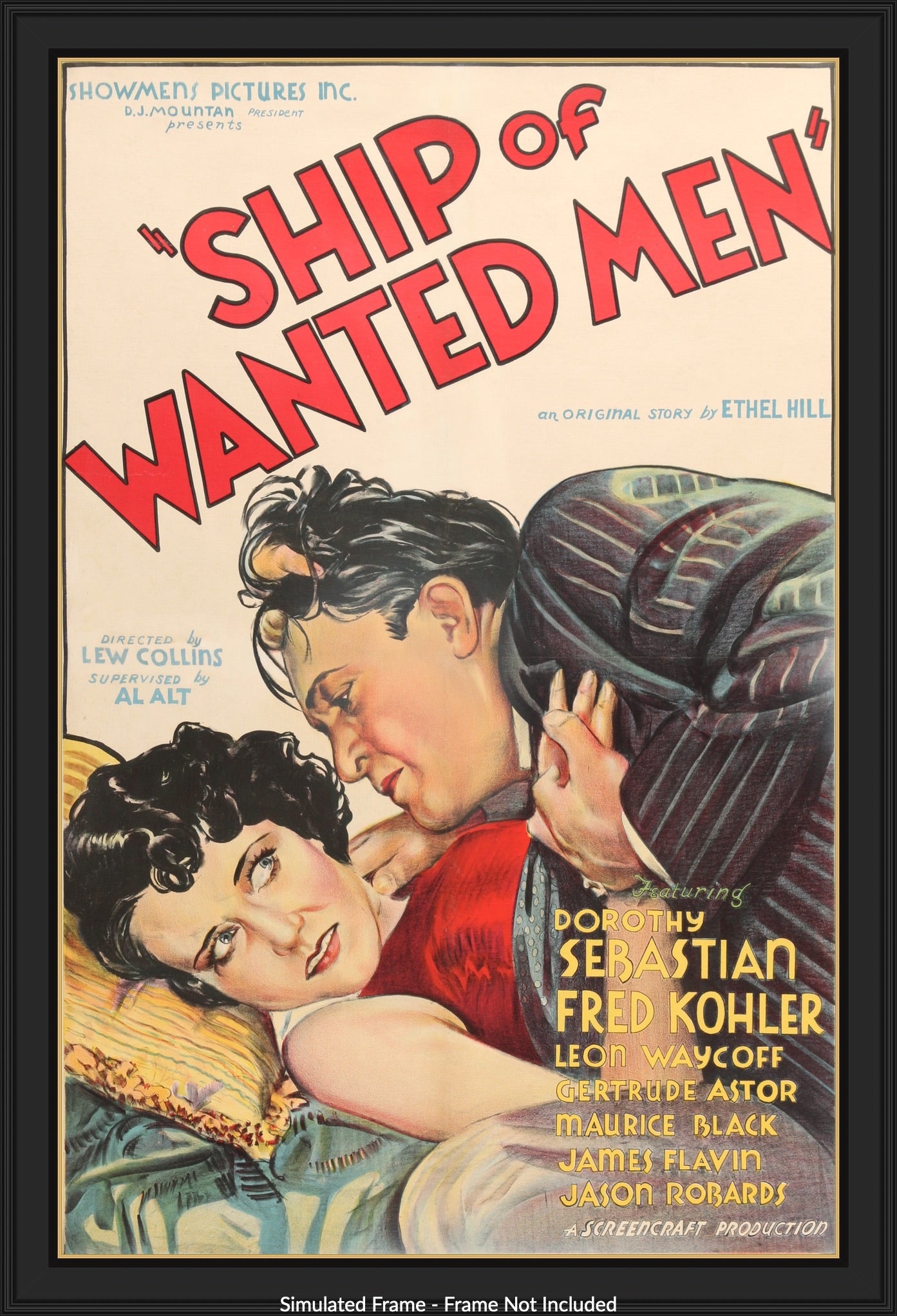 Ship of Wanted Men (1933) original movie poster for sale at Original Film Art - Vintage Movie Posters
