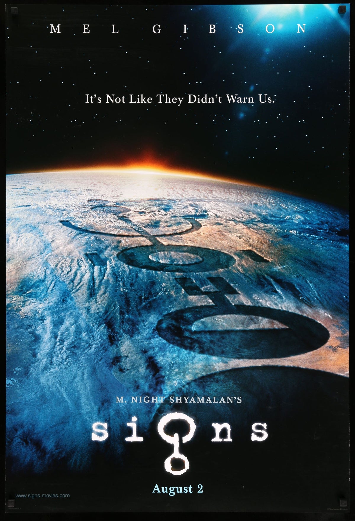 Signs (2002) original movie poster for sale at Original Film Art - Vintage Movie Posters