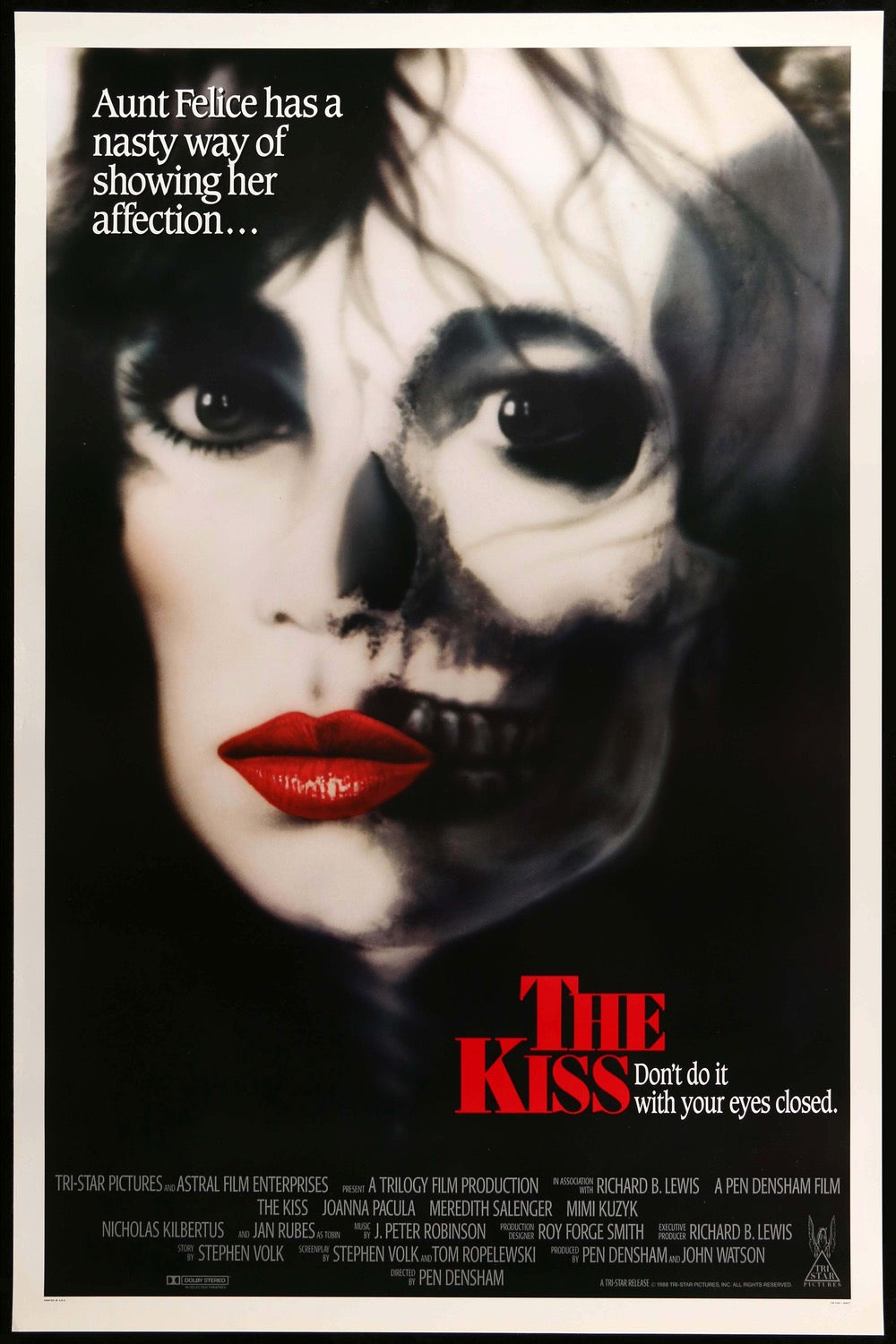 Kiss (1988) original movie poster for sale at Original Film Art - Vintage Movie Posters