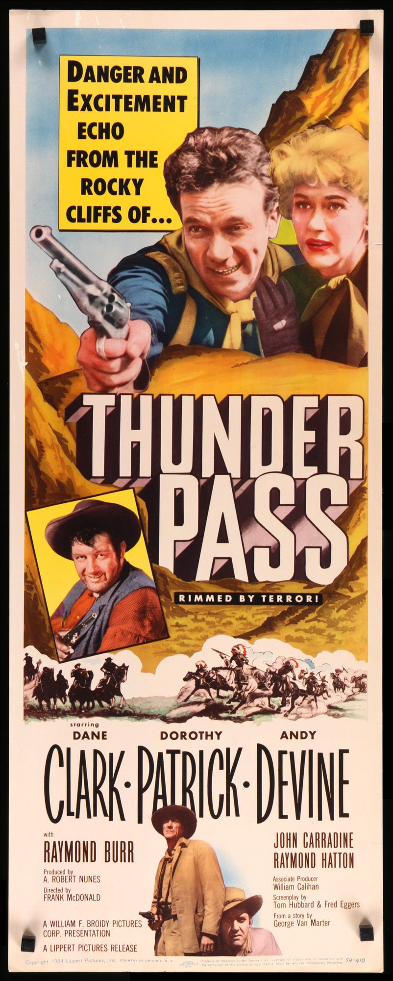 Thunder Pass (1954) original movie poster for sale at Original Film Art - Vintage Movie Posters