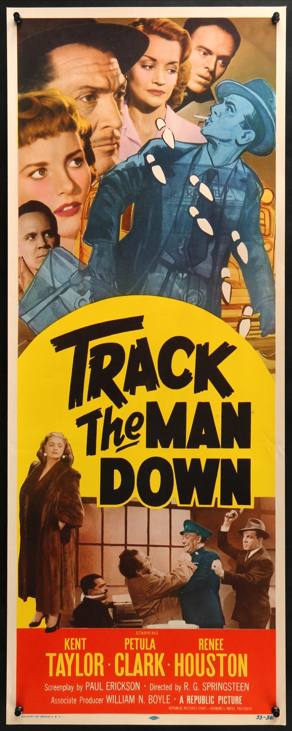 Track the Man Down (1955) original movie poster for sale at Original Film Art - Vintage Movie Posters