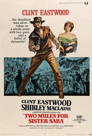 Two Mules for Sister Sara (1970) original movie poster for sale at Original Film Art - Vintage Movie Posters