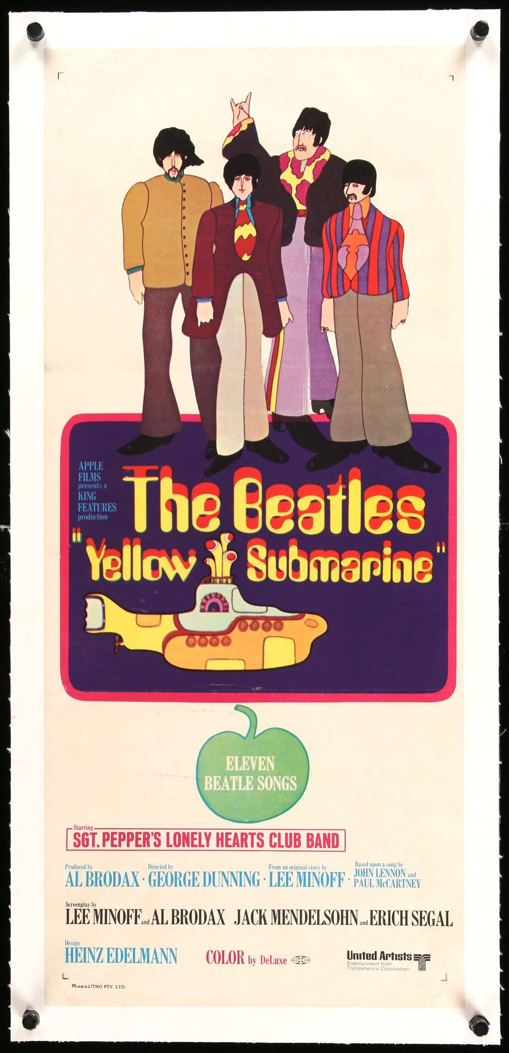 Yellow Submarine (1968) original movie poster for sale at Original Film Art - Vintage Movie Posters