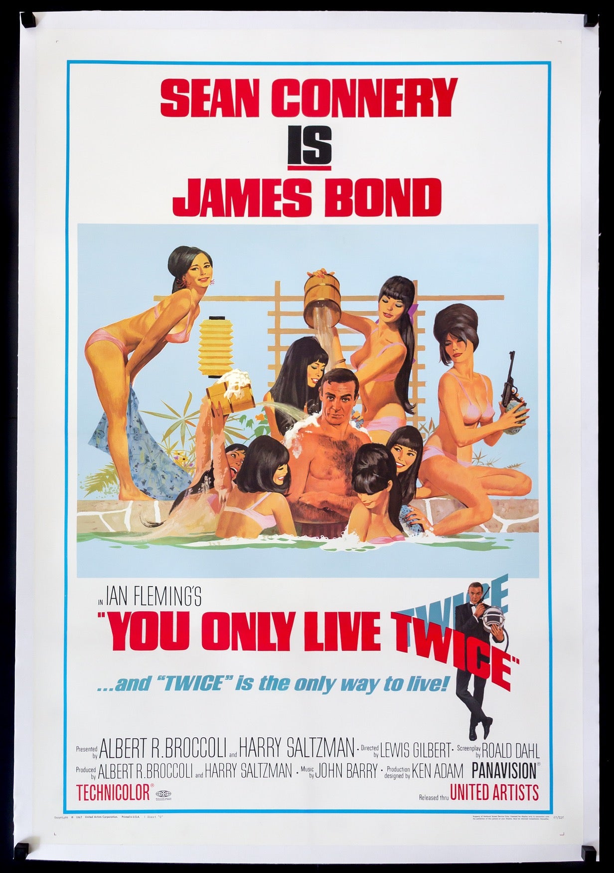 You Only Live Twice (1967) original movie poster for sale at Original Film Art - Vintage Movie Posters